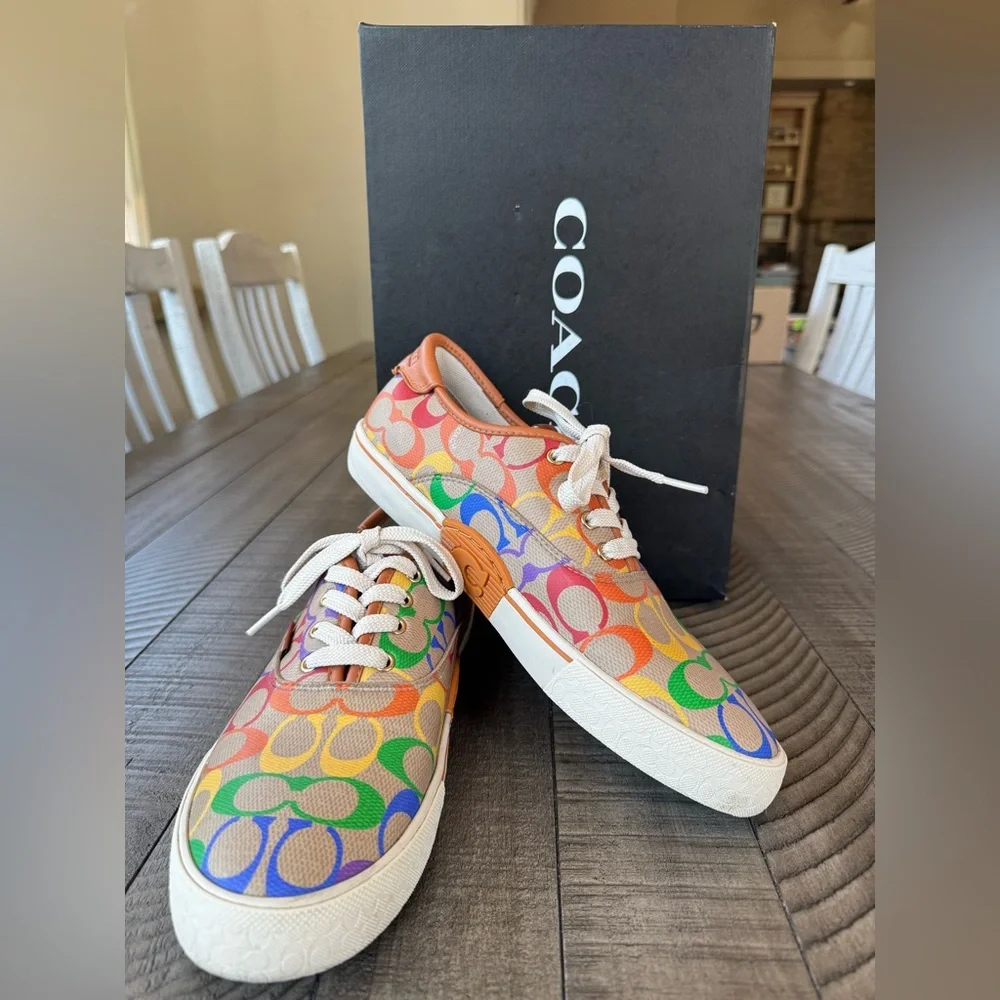Coach Citysole Skate Lace-Up Sneakers Multicolor Women’s  Size 9 B